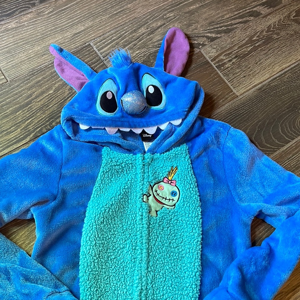 Disneys Stitch one piece pajama outfit. Size XCH (0-2)